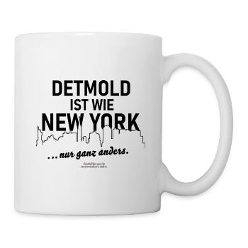 Detmold ist wie New York - Tasse - Weiß - Rechts