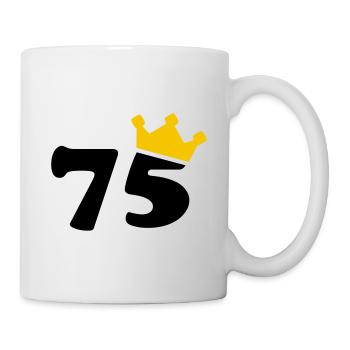 75 Krone 75th birthday 75 years - Mug - white - Right