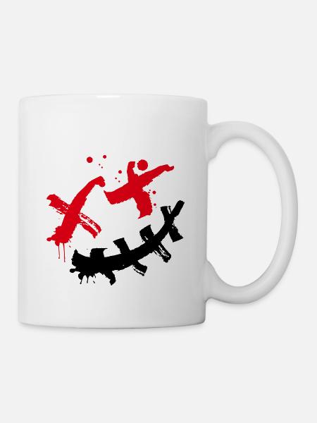 Smilie Techwear Style - Tasse - Weiß