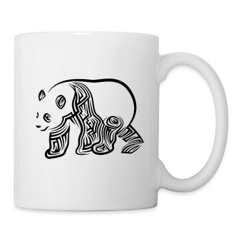 Panda Tribal Tattoo - Tasse - Weiß - Rechts