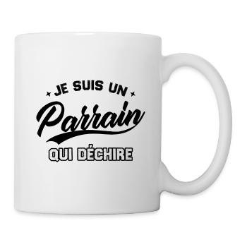 Je Suis Un Parrain Qui Déchire - Mug blanc - blanc - Droite