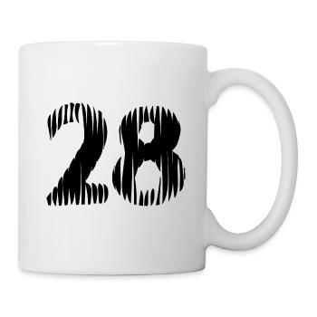 28 Number jersey - Mug - white - Right