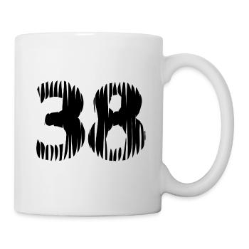 38 Number jersey - Mug - white - Right