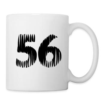 Maillot numéro 56 - Mug blanc - blanc - Droite