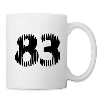 Maillot à 83 numéros - Mug blanc - blanc - Droite