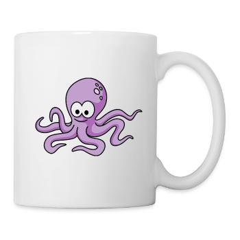 Octopus Comic Animal - Mug blanc - blanc - Droite