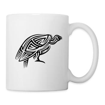 Geier Tribal Tattoo - Tasse - Weiß - Rechts