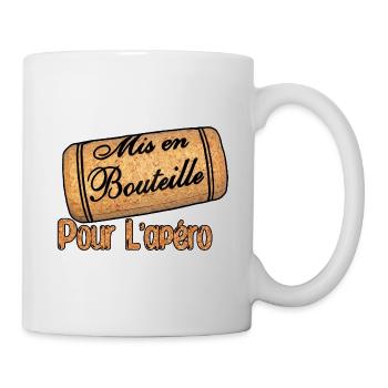 Mis en bouteille pour l'apéro - Mug blanc - blanc - Droite
