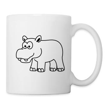Hippo Comic Animal - Mug - white - Right