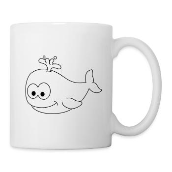 Whales Comic Animal - Mug - white - Right