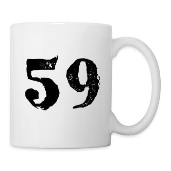 59 Number jersey - Mug - white - Right
