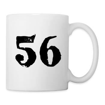 Maillot numéro 56 - Mug blanc - blanc - Droite