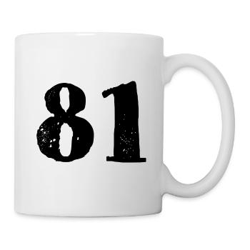 81 number jersey - Mug - white - Right