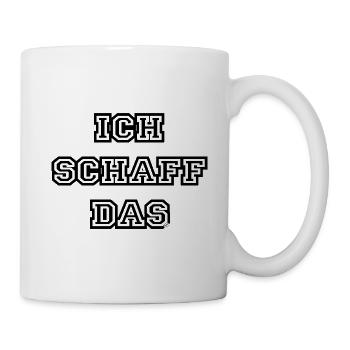 Ich schaff das - Tasse - Weiß - Rechts
