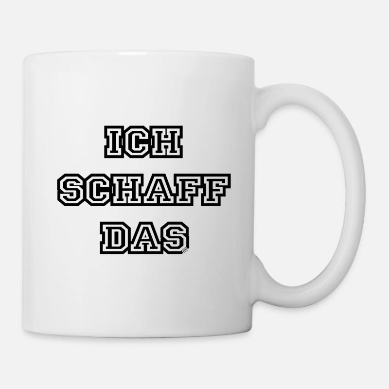 Ich schaff das - Tasse - Weiß