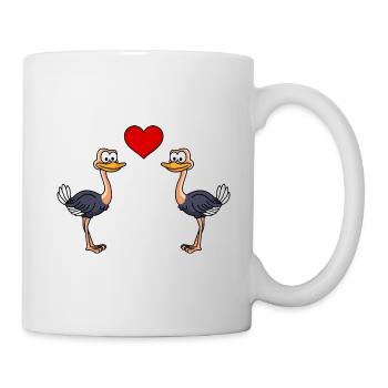 Strauss Comic Couple Love - Mug - white - Right