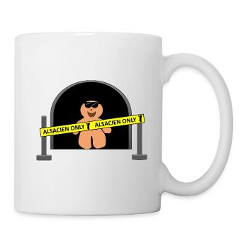 Alsacien Only - Mug blanc - blanc - Droite