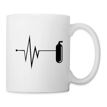 Sauerstoff Tauchen Puls - Tasse - Weiß - Rechts