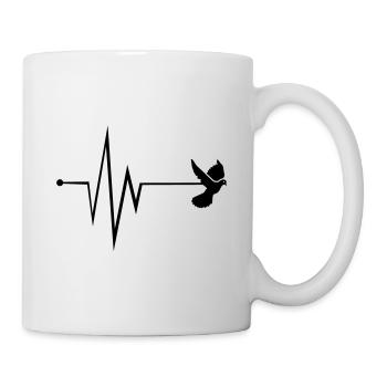 Taube Puls - Tasse - Weiß - Rechts