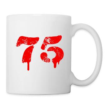 75 number symbol - Mug - white - Right