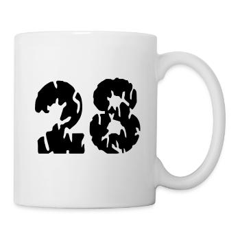 28 Number jersey - Mug - white - Right