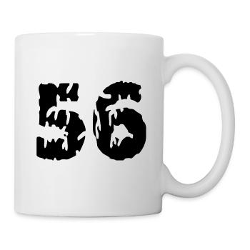 56 Number jersey - Mug - white - Right