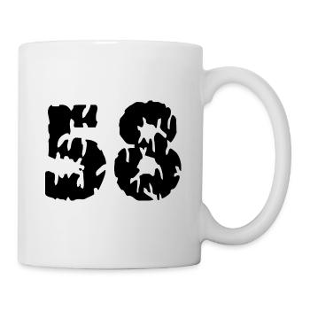 58 Number jersey - Mug - white - Right
