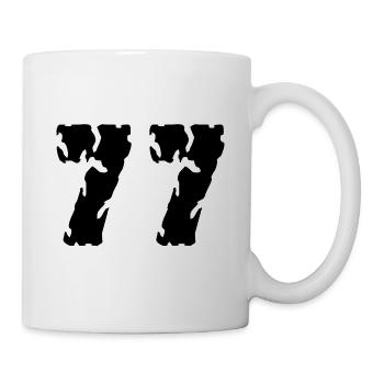 77 Number jersey - Mug - white - Right