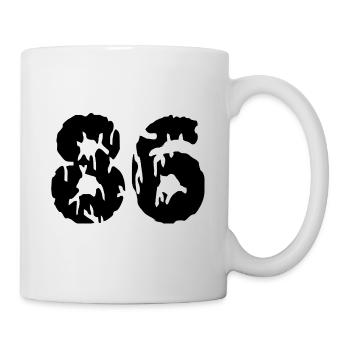 86 Number jersey - Mug - white - Right