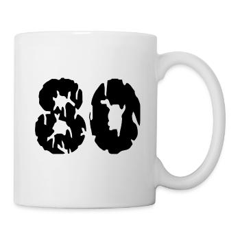 Maillot 80 numéro - Mug blanc - blanc - Droite