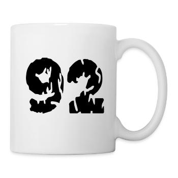92 Number jersey - Mug - white - Right