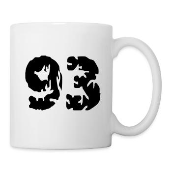 93 Number jersey - Mug - white - Right
