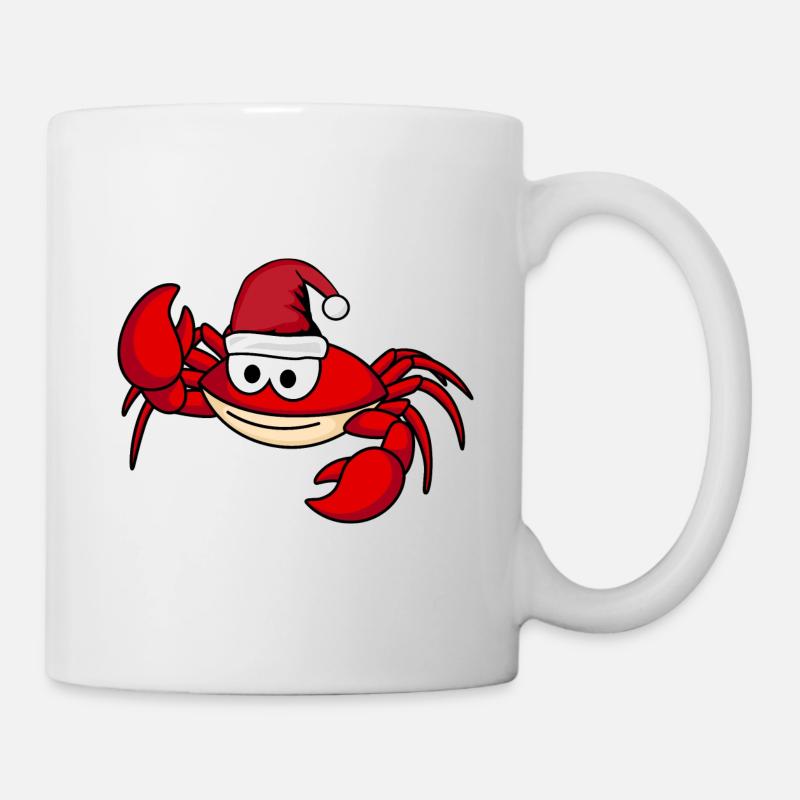 Crab Comic Christmas - Mug blanc - blanc