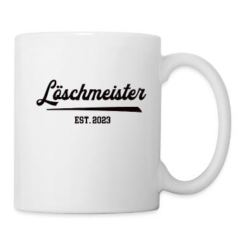 Freiwillige Feuerwehr Löschmeister 2023 Dienstgrad - Tasse - Weiß - Rechts