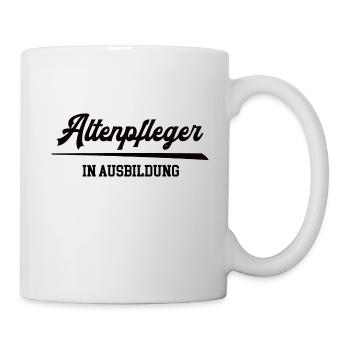 Ausbildung zum Altenpfleger Pfleger Beruf Azubi - Tasse - Weiß - Rechts