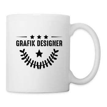 Profession de graphiste - Mug blanc - blanc - Droite