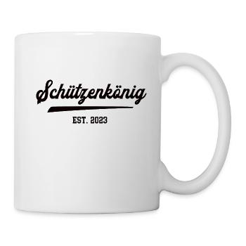 Schützenkönig 2023 Schützen König Schützenverein - Tasse - Weiß - Rechts