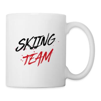 Équipe de ski - Mug blanc - blanc - Droite