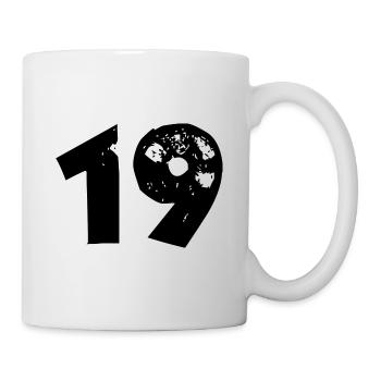 19 Number - Mug - white - Right