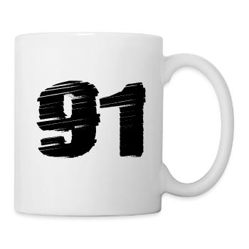 91 Number jersey - Mug - white - Right
