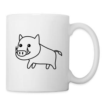Wild Boar Comic Animal - Mug - white - Right