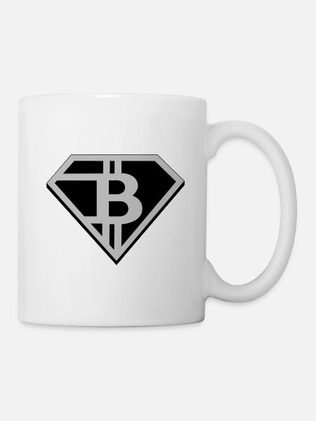 Bitcoin Design Logo - Tasse - Weiß