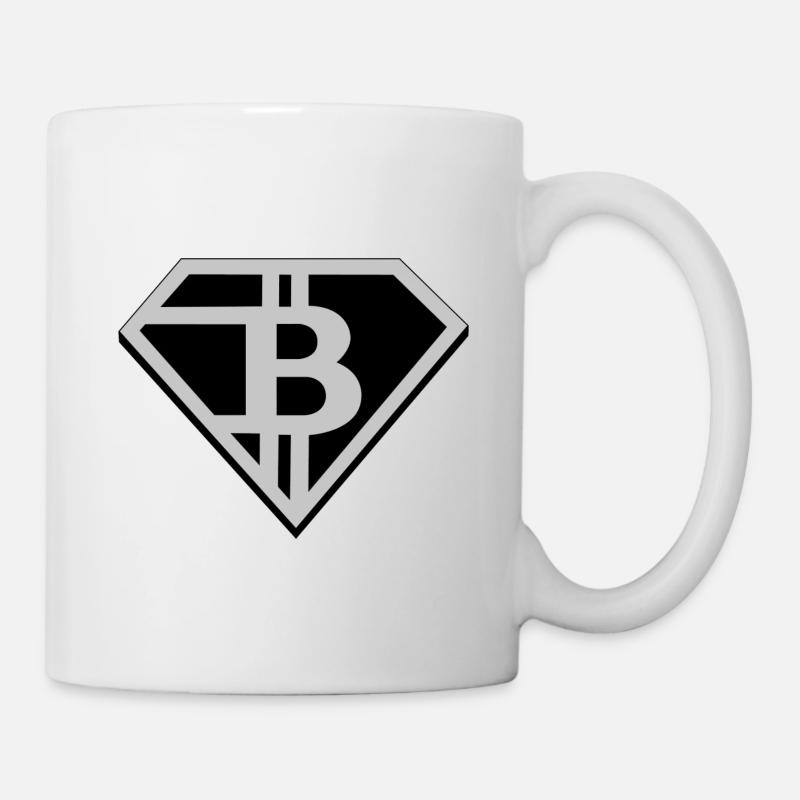 Bitcoin Design Logo - Tasse - Weiß