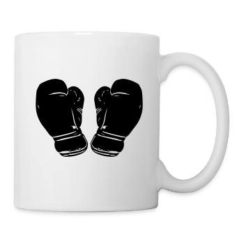 Gants de boxe Symbole Sports de boxe - Mug blanc - blanc - Droite