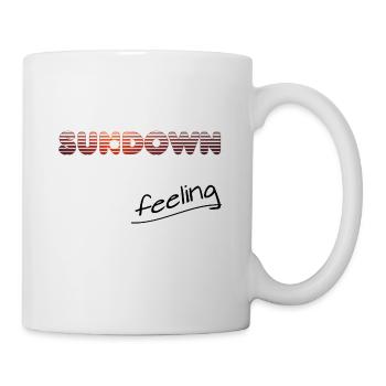 sundown feeling - Tasse - Weiß - Rechts