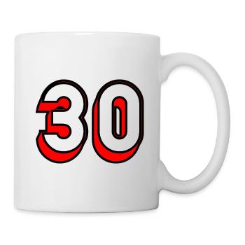 30 YEARS. 30. 30th ANNIVERSARY. 30 YEARS ANNIVERSARY - Mug - white - Right