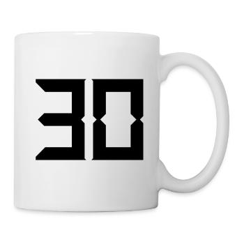 30 YEARS. 30. 30th ANNIVERSARY. 30 YEARS ANNIVERSARY - Mug - white - Right