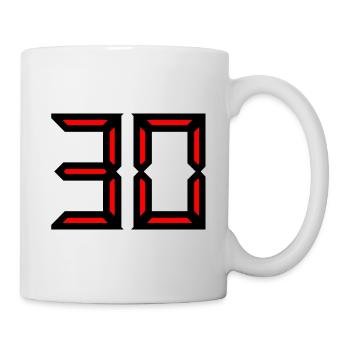 30 YEARS. 30. 30th ANNIVERSARY. 30 YEARS ANNIVERSARY - Mug - white - Right
