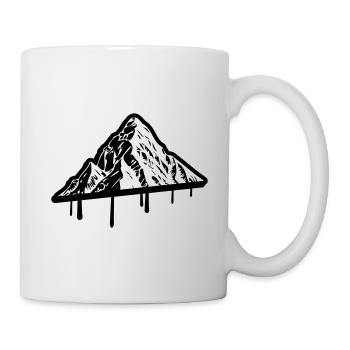 Mountain Silhouette Symbol Mountains - Mug - white - Right