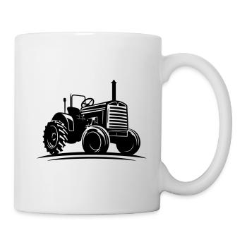 Tracteur Farmer Symbole Farmer - Mug blanc - blanc - Droite